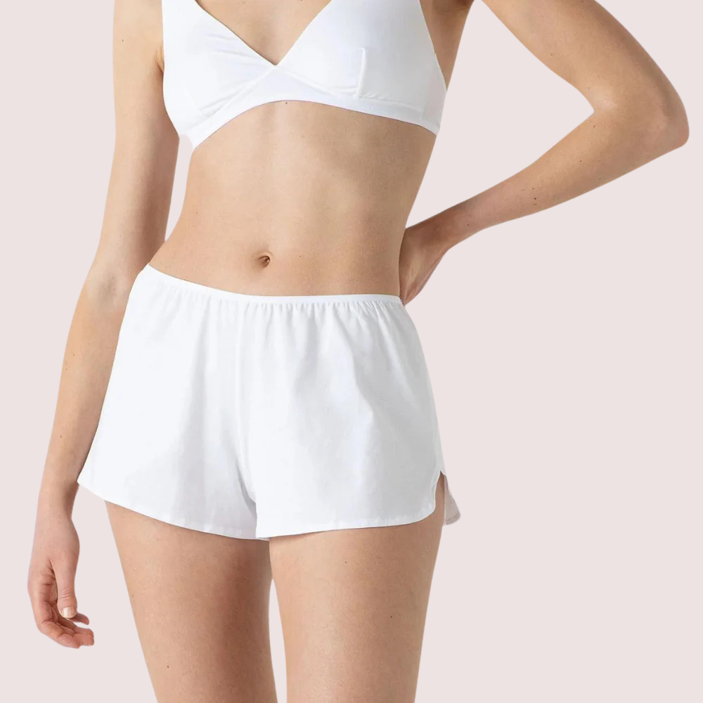 Eco Chic White Cotton French Knickers